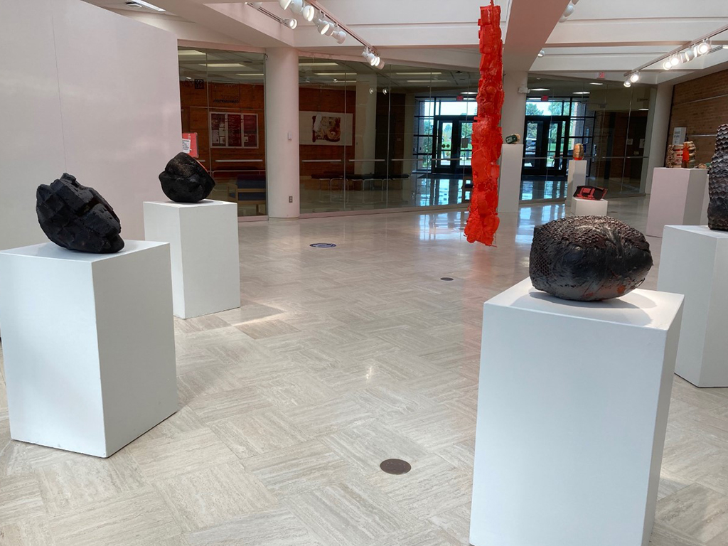 Installation looking north